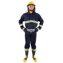 Breathablefire Resistant Maximum Flexibility Reflective Tape Firefighter Boots Fire Rescue Suit
